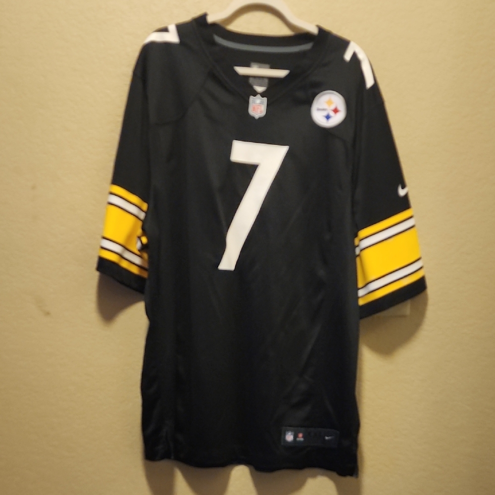 NFL Black On-Field Jersey XXL ROETHLISBERGER NUMBER 7